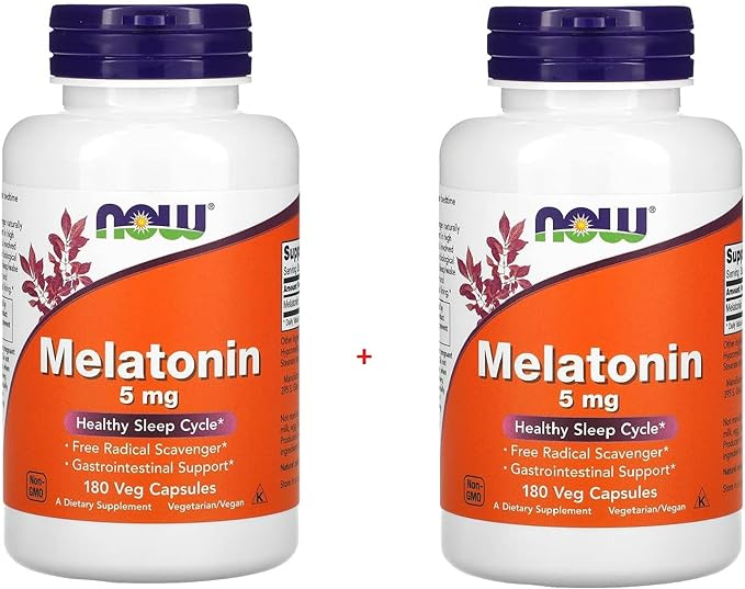 Melatonina em cápsula da Now Foods. Fonte da imagem: Amazon