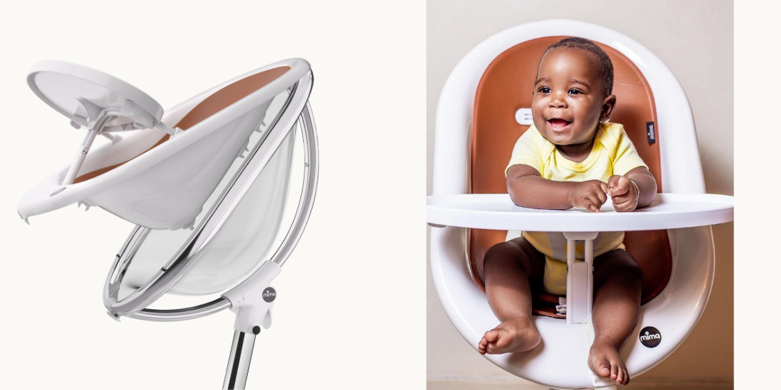 A high chair that transitions with a removable shell for bigger kids
