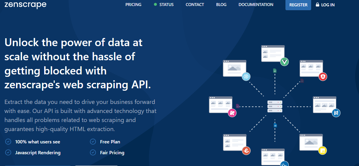 Zenscrape web scraping API