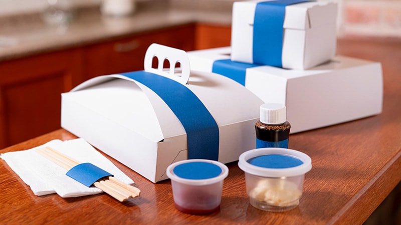 Different types of food packaging