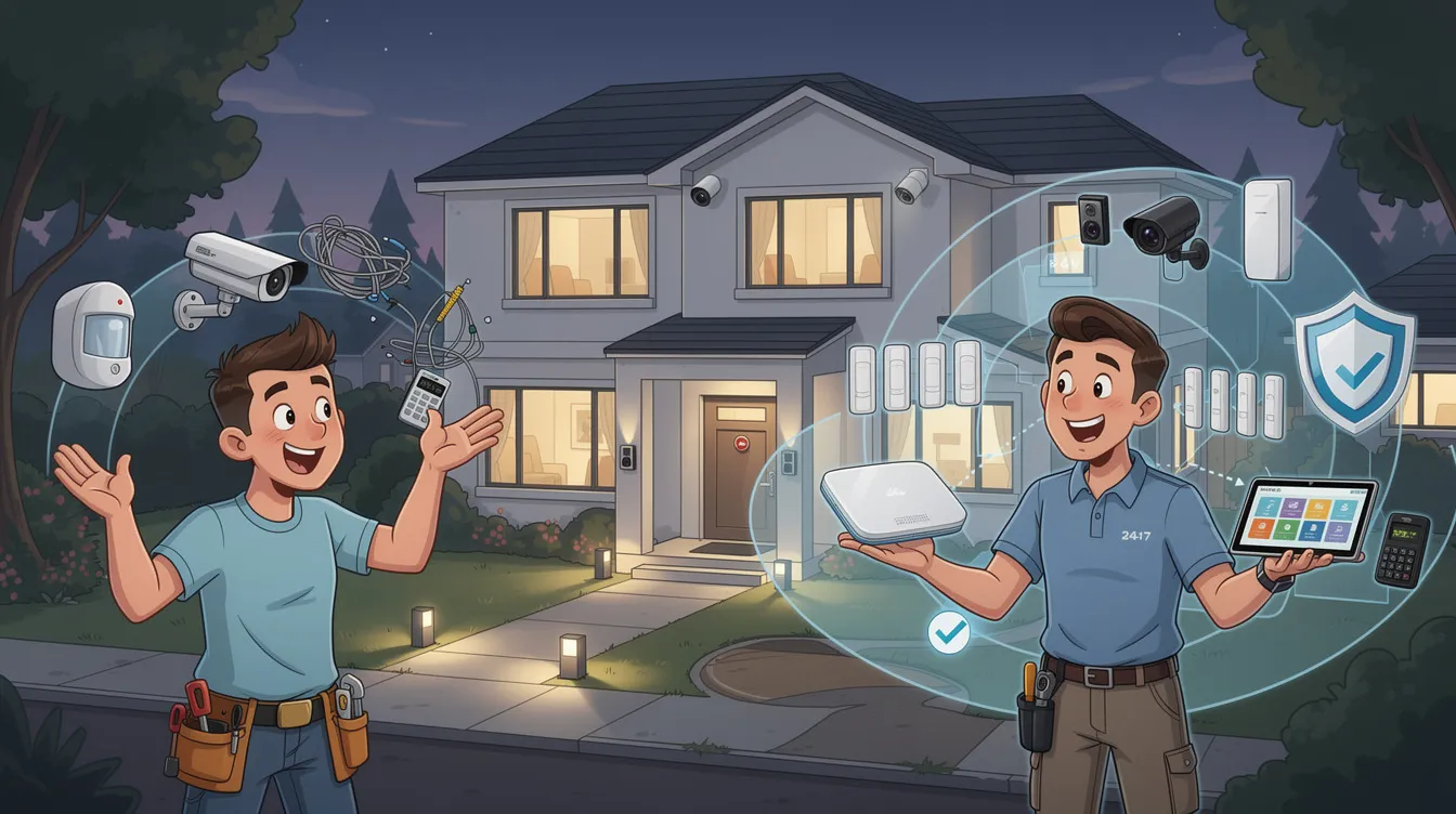 An overview of professional home security systems highlighting their features and advantages.