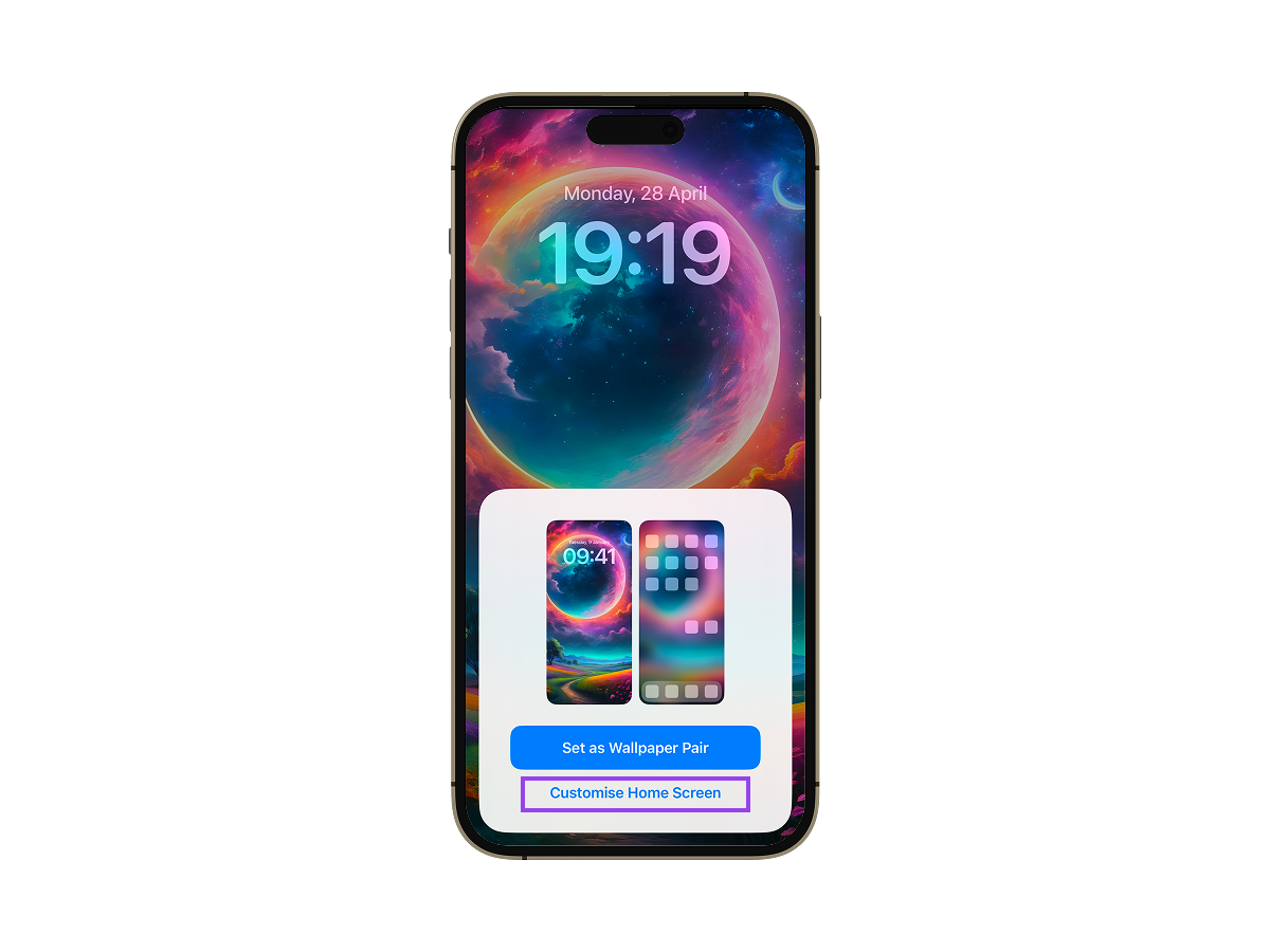 Way 4: How to Change Wallpaper on iPhone from Lock Screen (2)