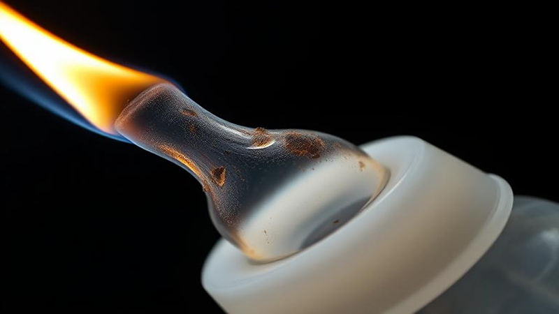 Burning Liquid Silicone Rubber 