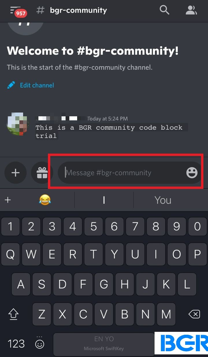 Tap the text box to roll out your keyboard!