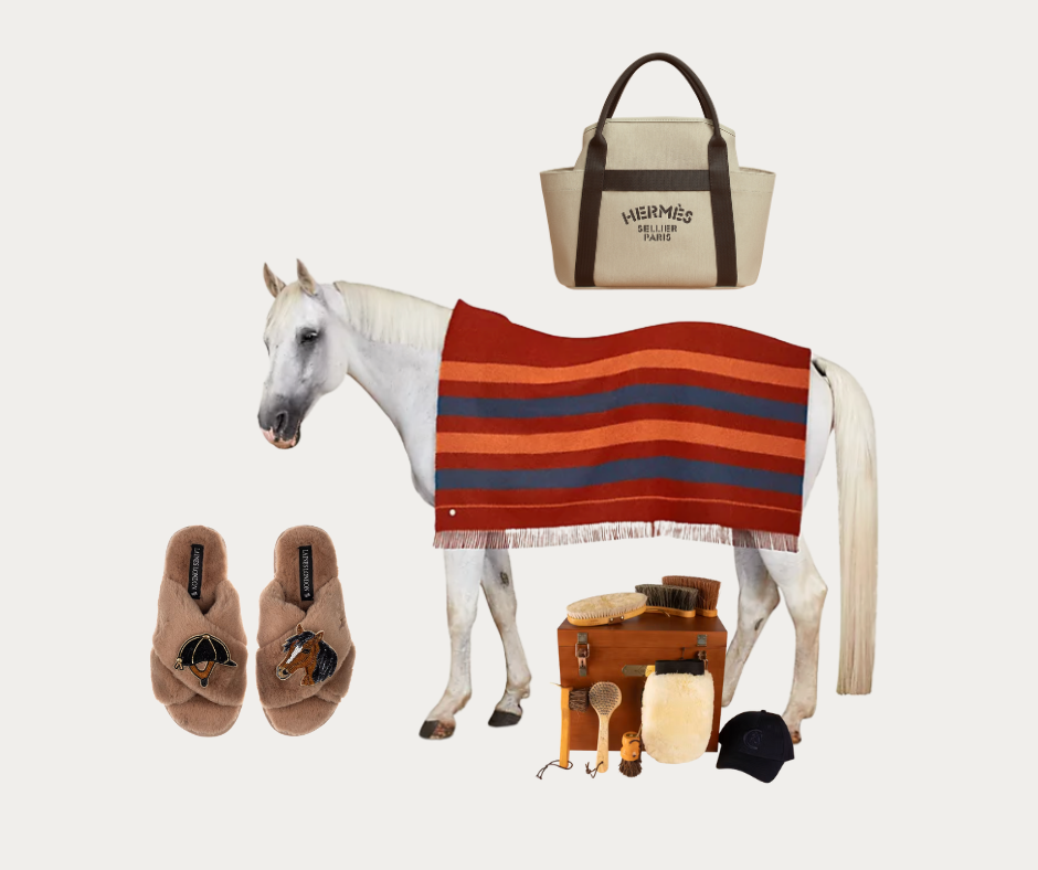 an assortment of gifts for horses
