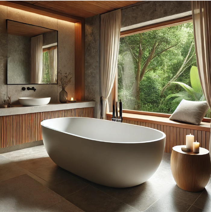 Standalone tub with enough length 