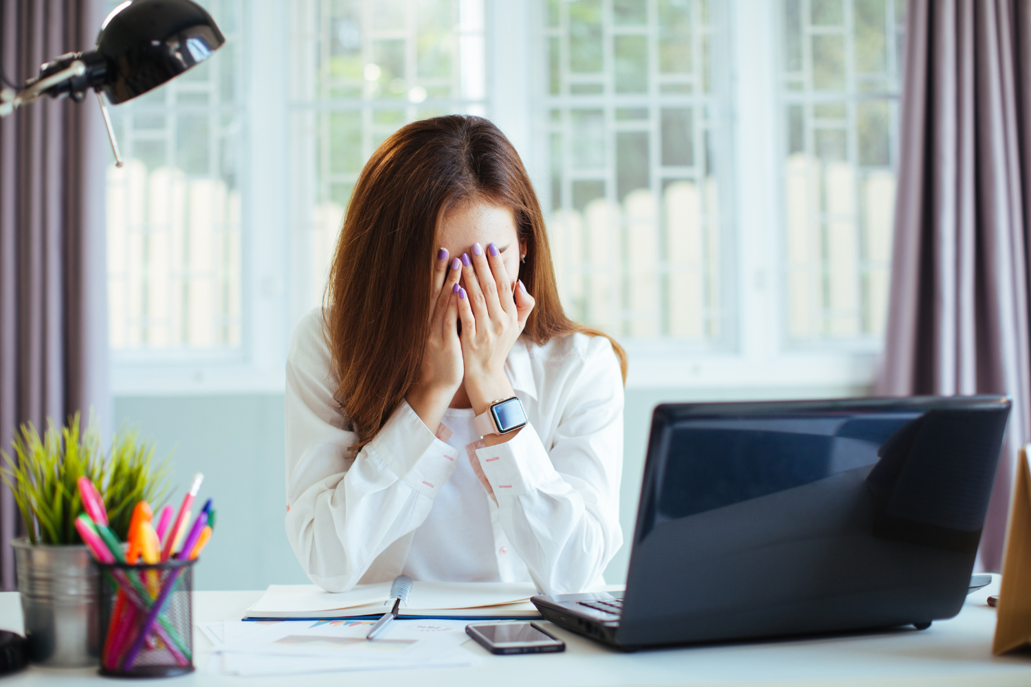 A frustrated remote worker.