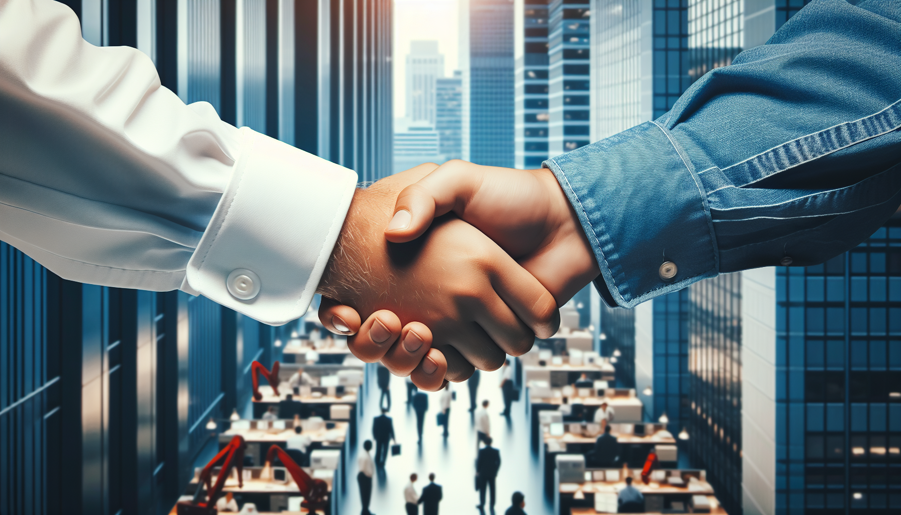A handshake symbolizing employment procedures and expectations