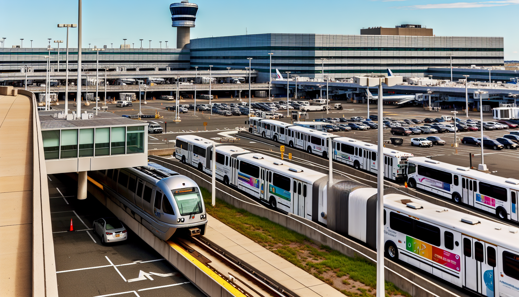 Transportation options at Newark Liberty International Airport