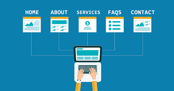 page d'accueil nom de domaine article guide site internet services ligne page site WordPress guide projet création de site web