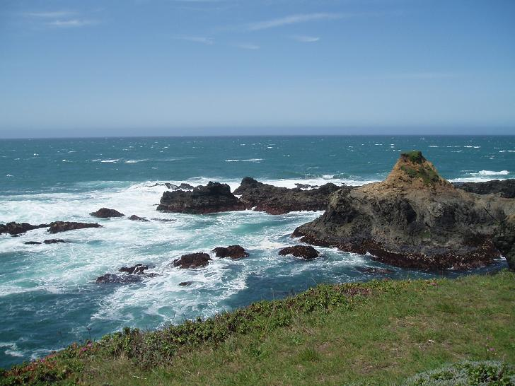 ocean, rocks