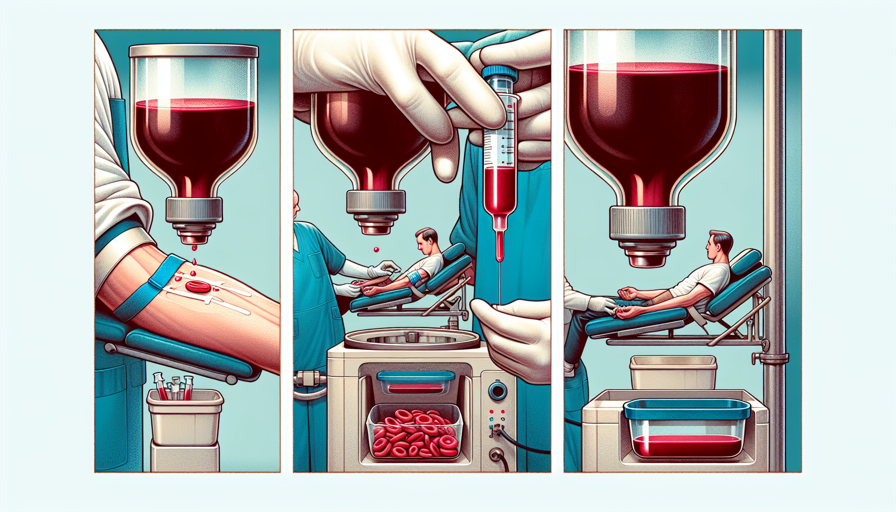 Illustration of the PRP treatment process