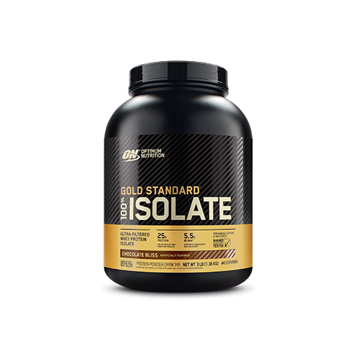Gold Standard 100% isolate, whey protein isolado e hidrolisado da ON. Fonte da imagem: site oficialo da marca.