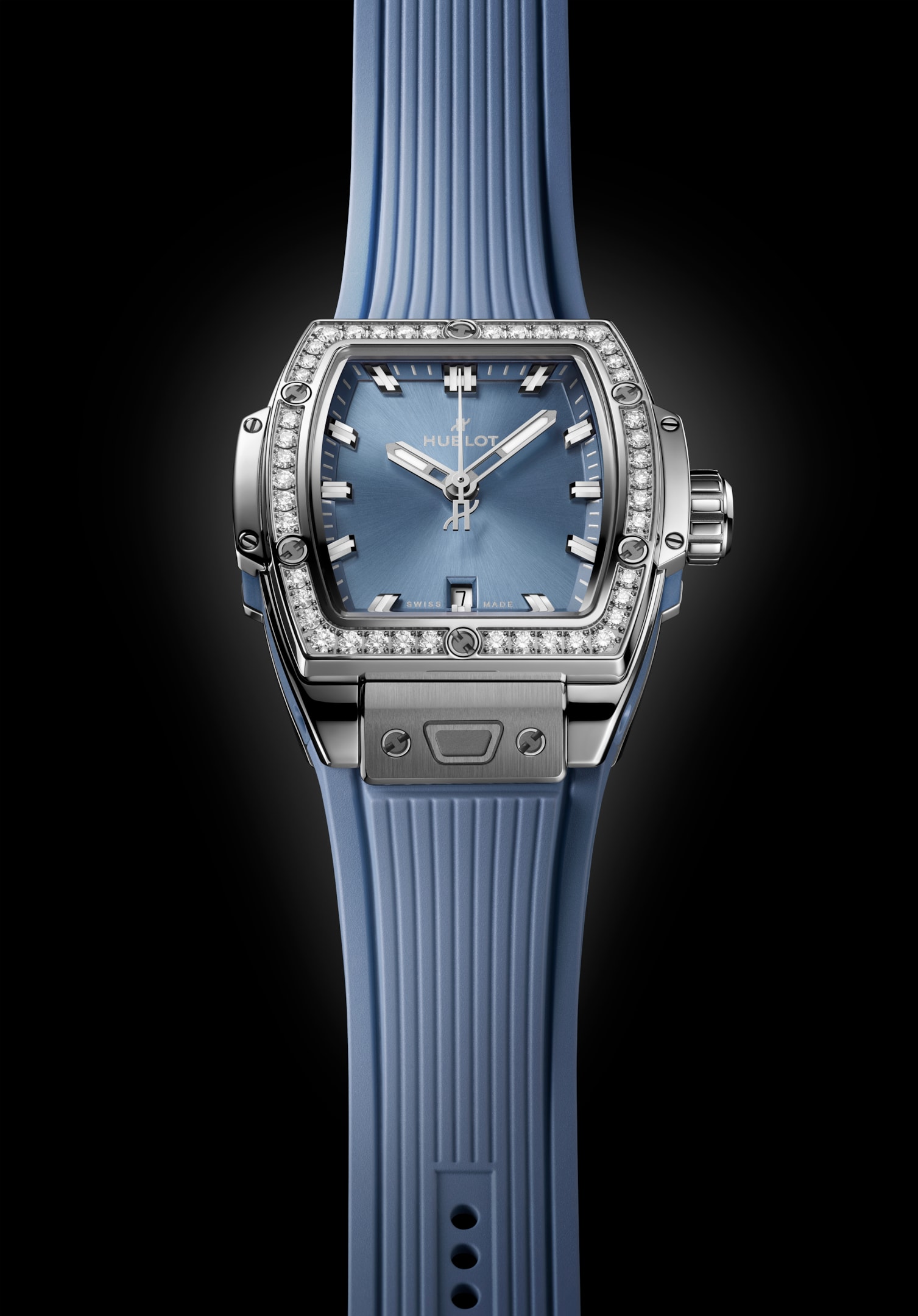 Hublot Spirit of Big Bang Steel Coal Blue Diamonds 32 mm (Ref. 682.SX.717B.RX.1204)