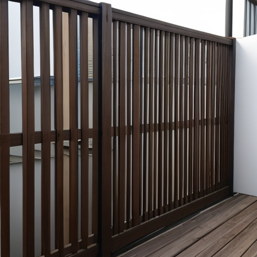 There are many accessories available for your pergola.  This is a wood slat, privacy wall, for example.