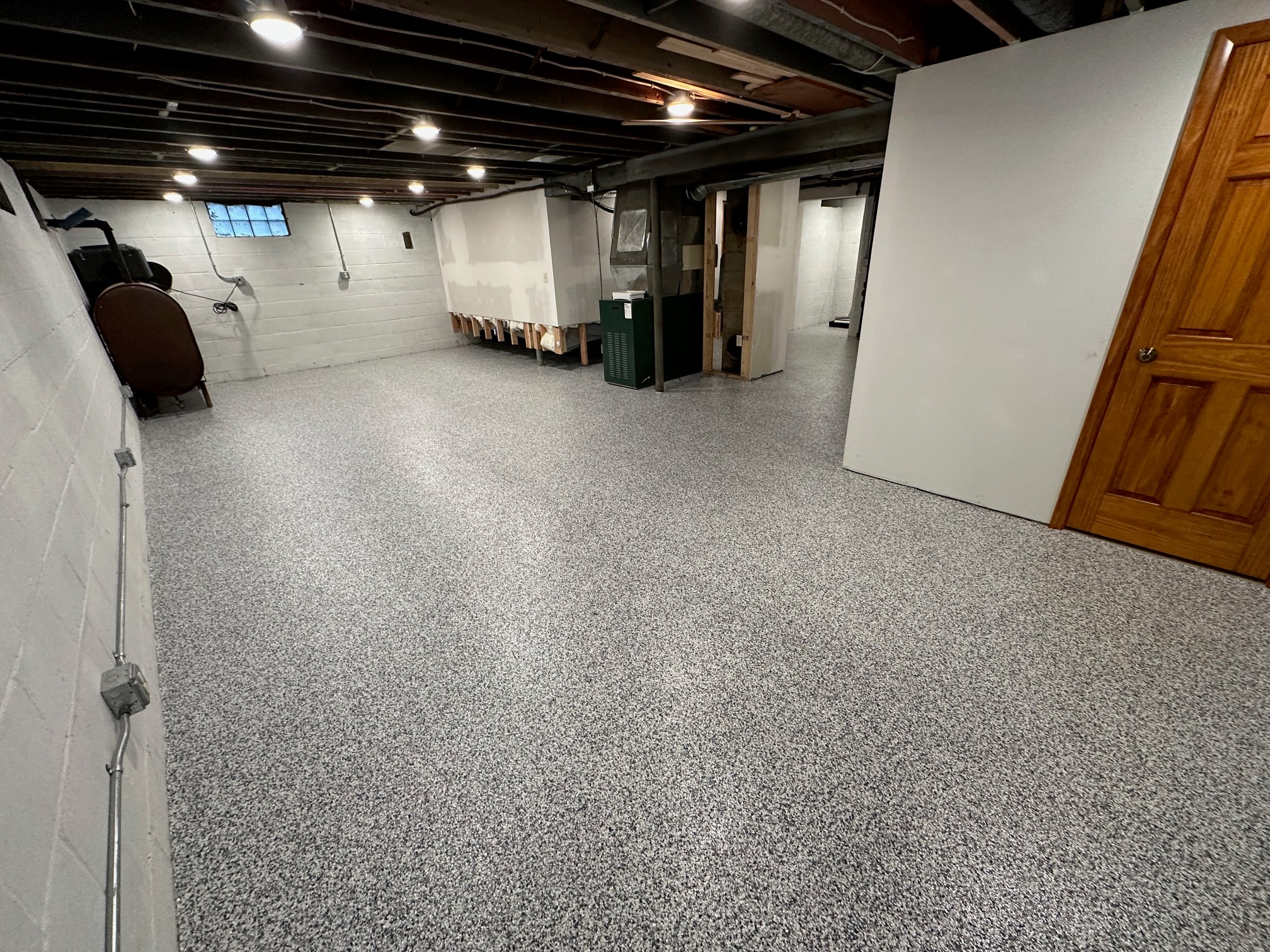 Basement floor coating