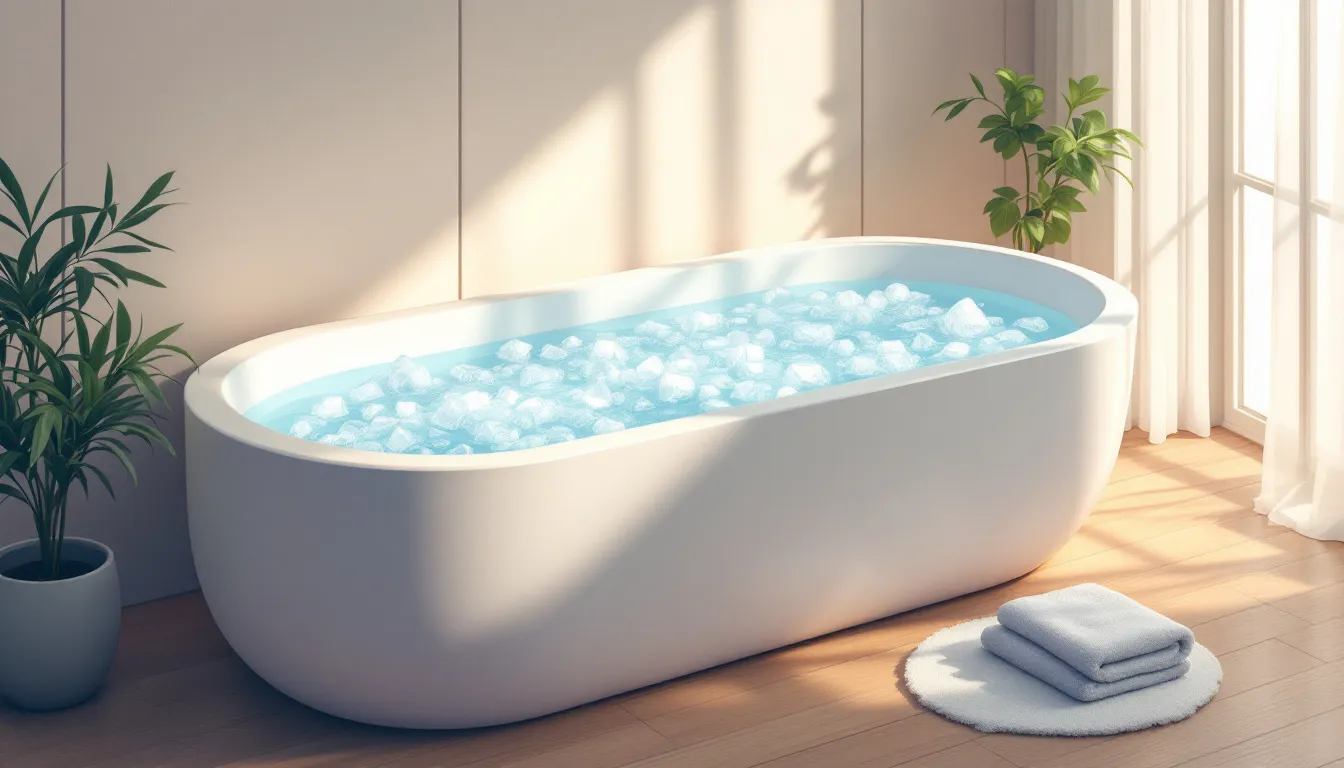 Setting up a home ice bath for effective recovery.