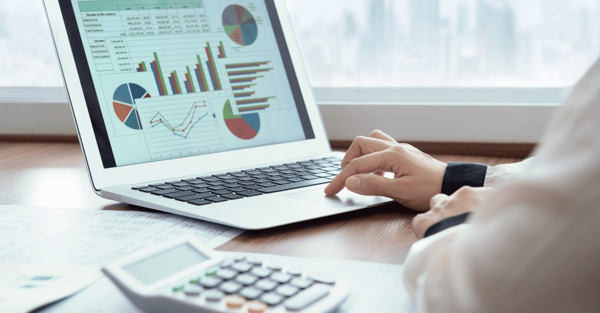 Representation of key financial rations for debt leveraging 