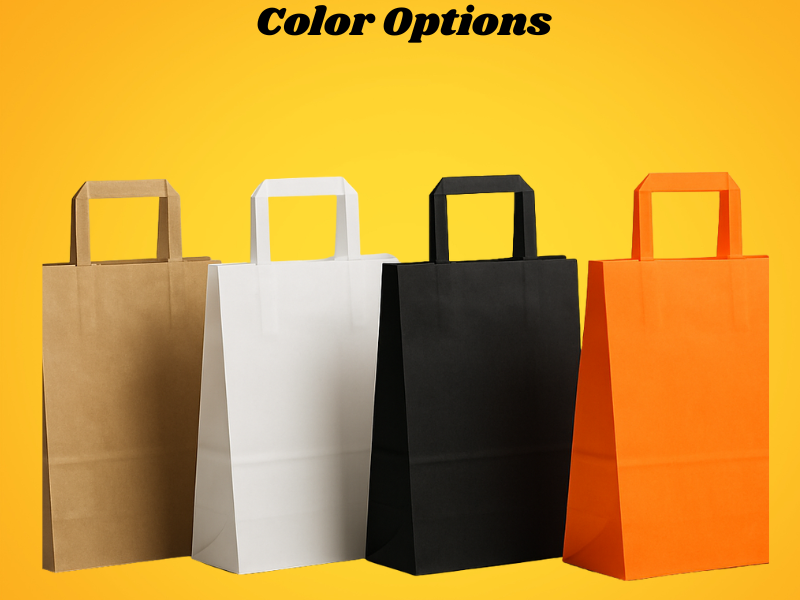 an illustration of a Color Options to Customize paper bags