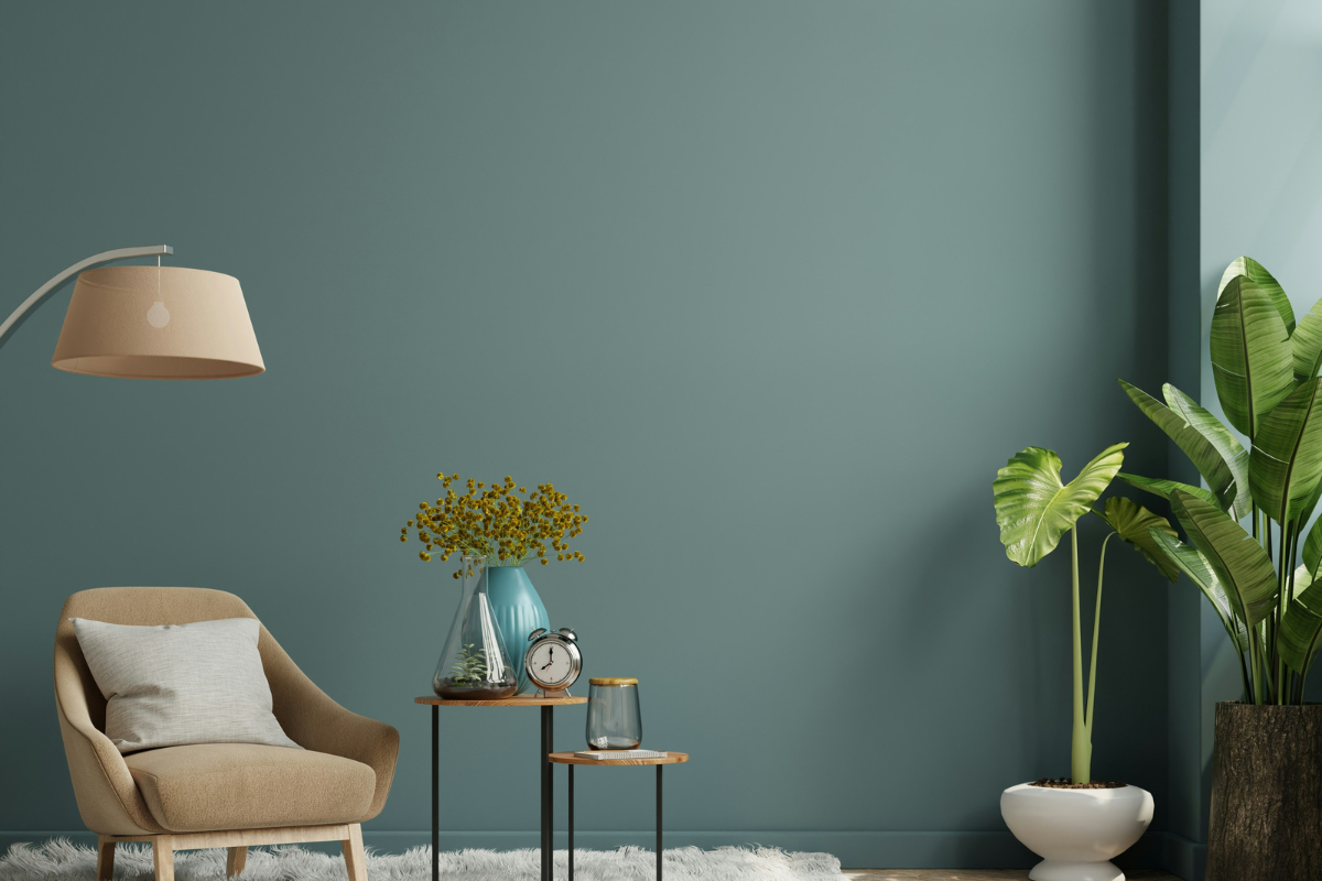 A color palette showcasing sage green paired with neutral colors.