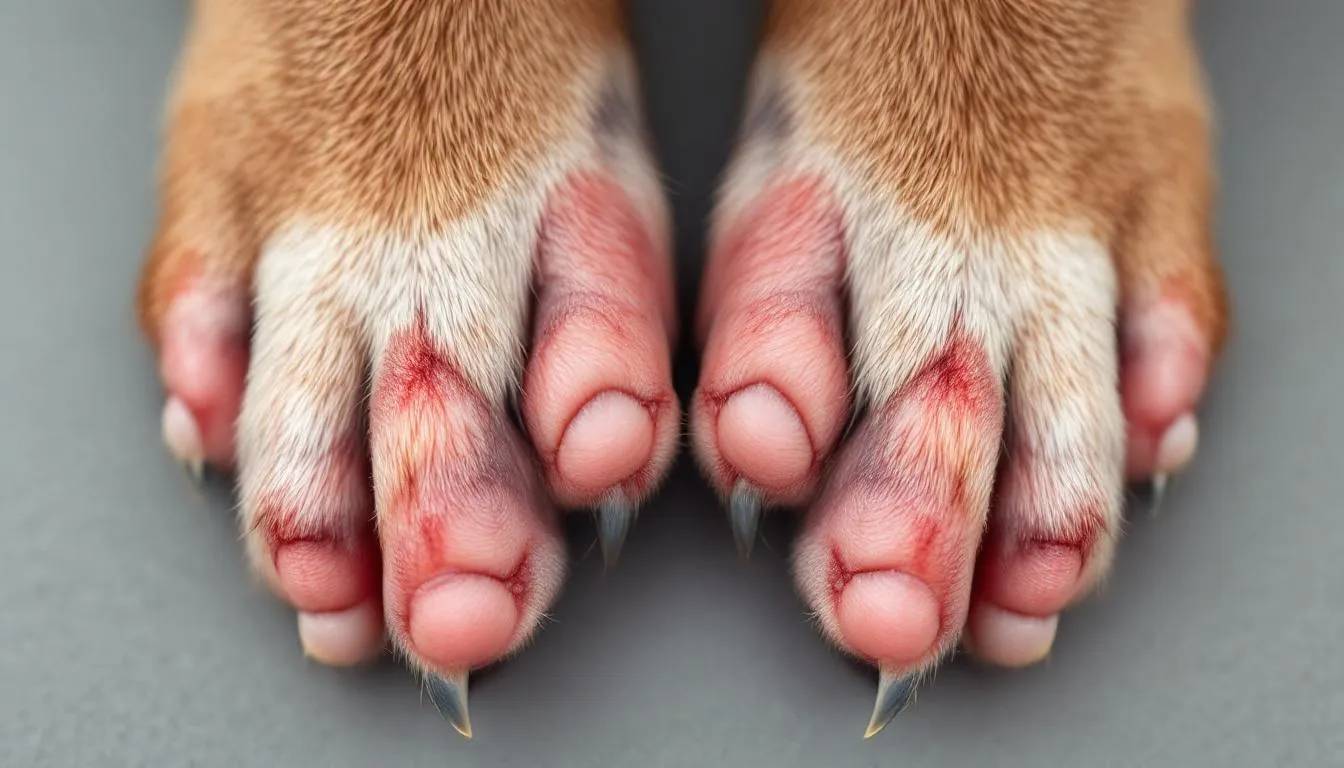 why do dogs bite their paws