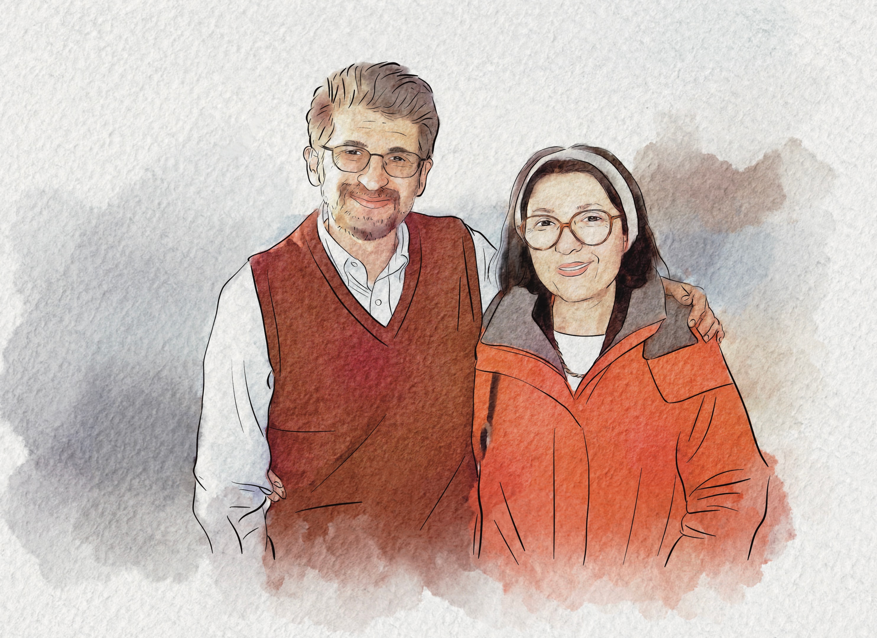 A step-by-step visual guide of converting a photo into a painting, illustrating the process.