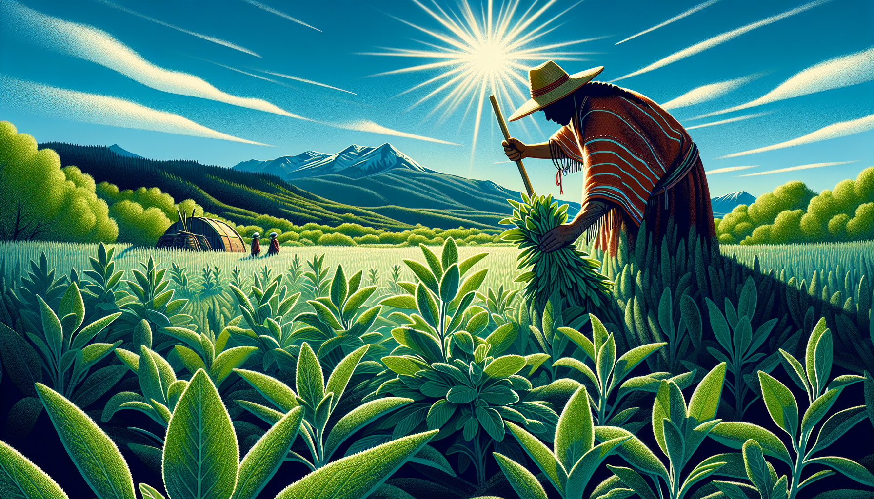 Sustainable harvesting of sage