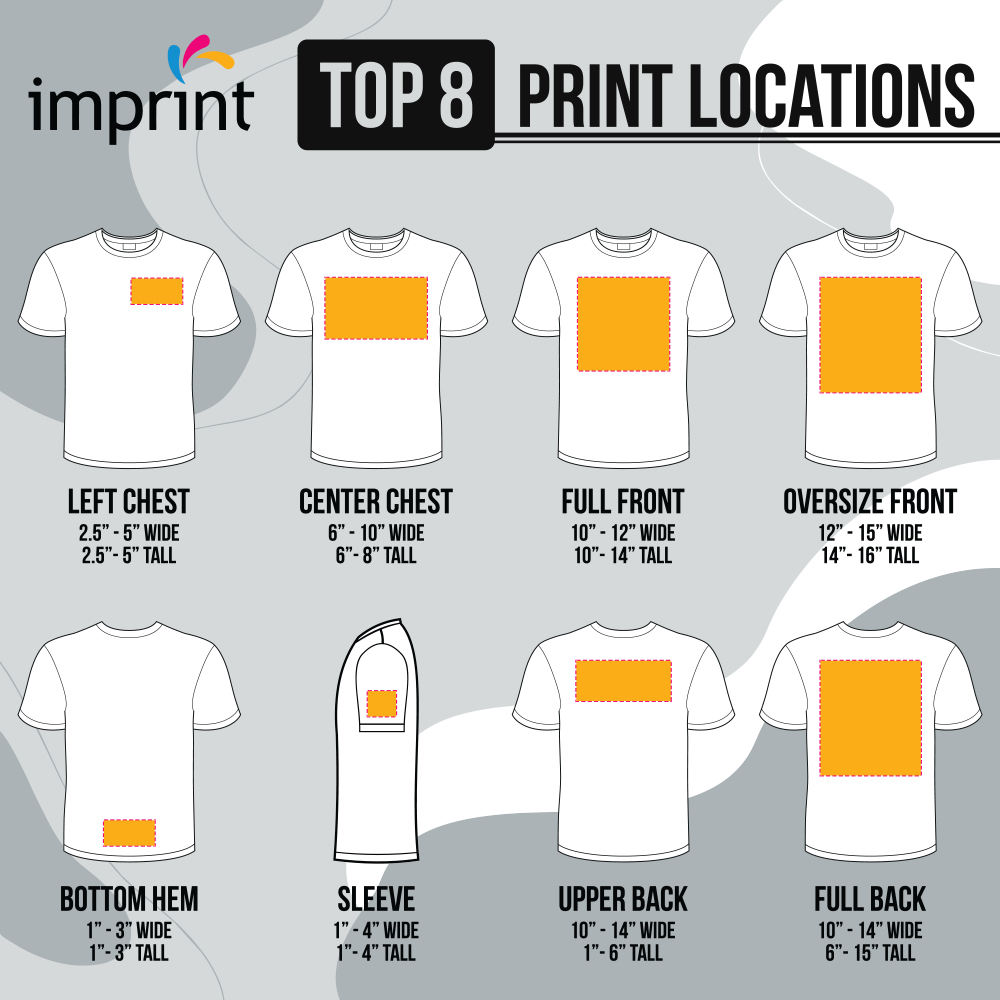 Logo Placements on Custom T-Shirts - Imprint.Com Blog