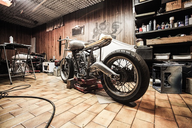 motorbike, garage, repairs