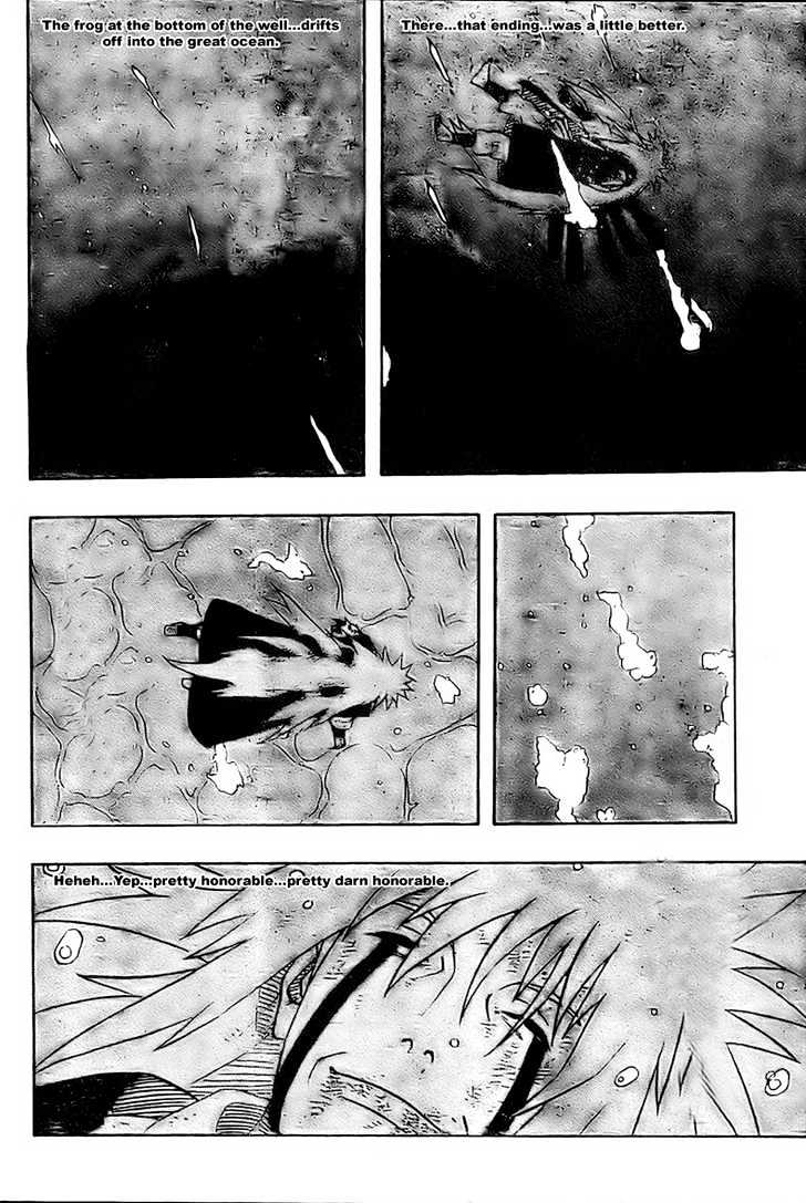 Jiraiya's death in the list of naruto manga panels