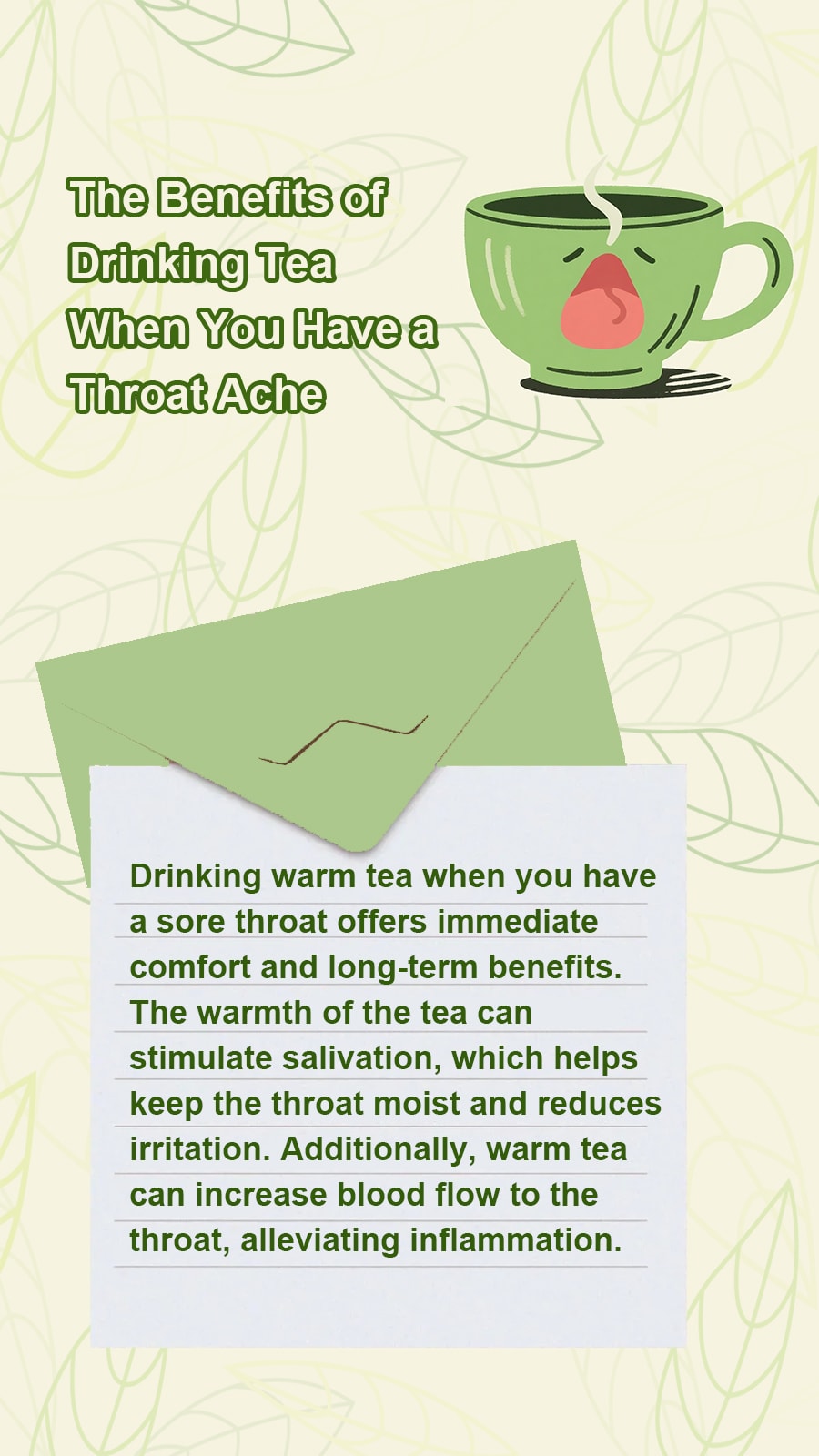 The Benefits of Drinking Tea When You Have a Throat Ache
