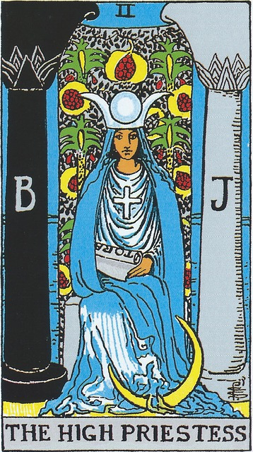 the high priestess, tarot, major arcana
