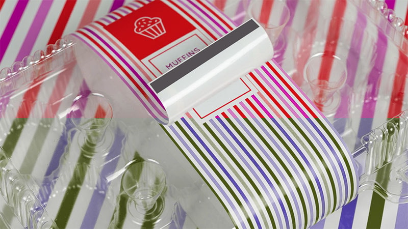 Peel and seal the sleeve on the plastic container