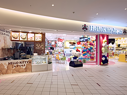 Hello Kitty Store in Little Tokyo, photo via Mitsui Fudosan Retail Management Co., Ltd.