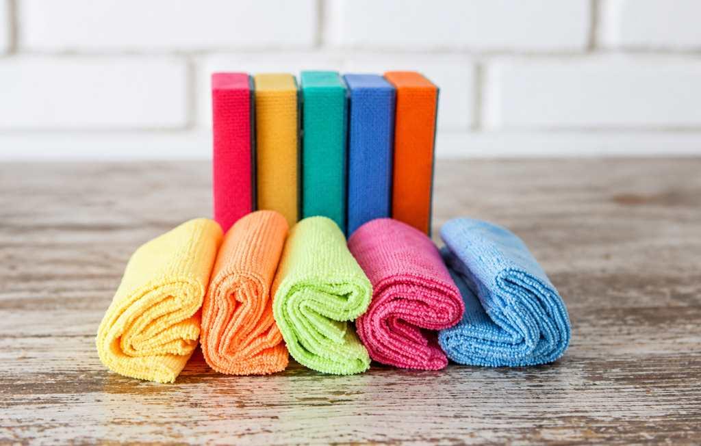 Color-coded microfiber cloths