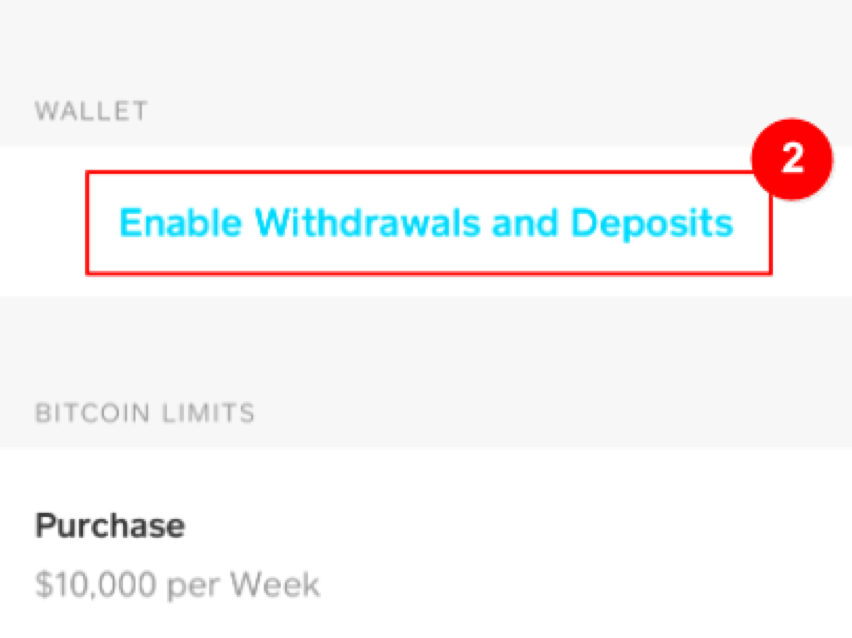 Cash App - Enable Withdrawls and Deposits
