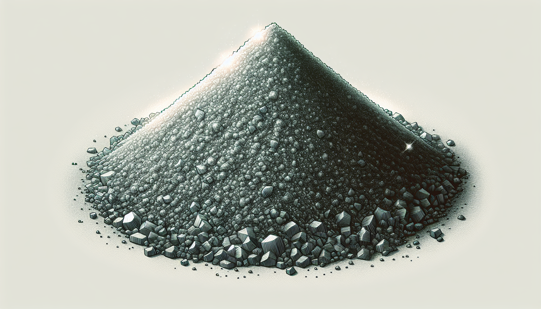 High-purity silicon carbide powder with consistent grain size