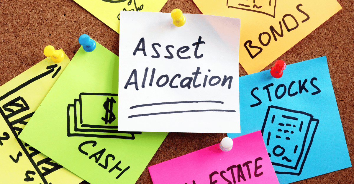 Depiction of different types of asset allocations 