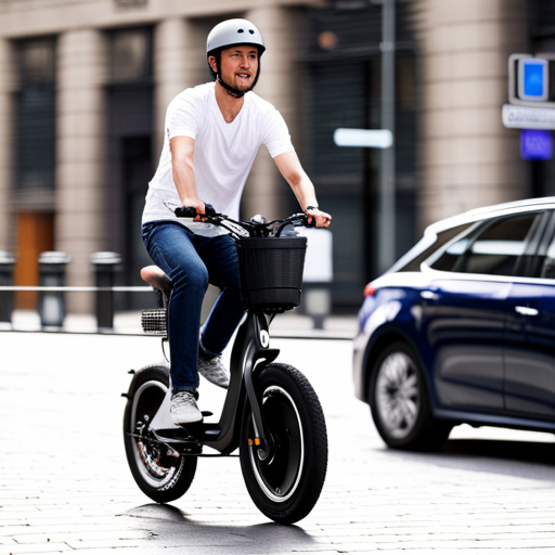 A man riding an electric bike conversion kit