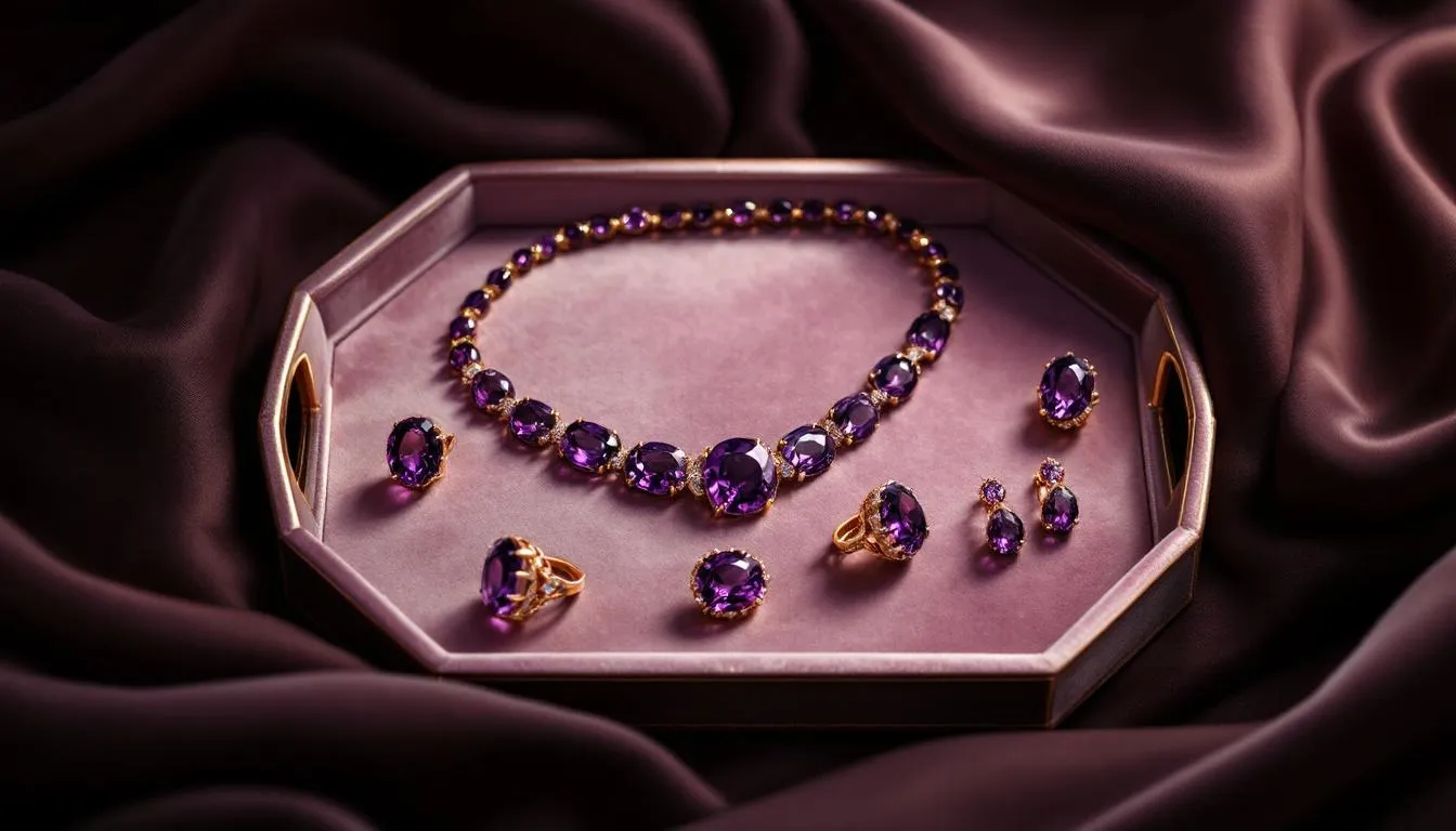 Caring for amethyst jewellery with proper cleaning tools and techniques.
