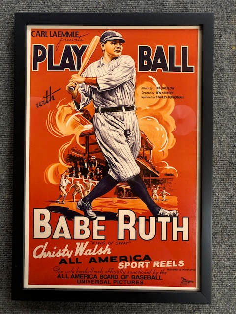 Babe Ruth Movie Poster - Printed Stephens Art and Frame