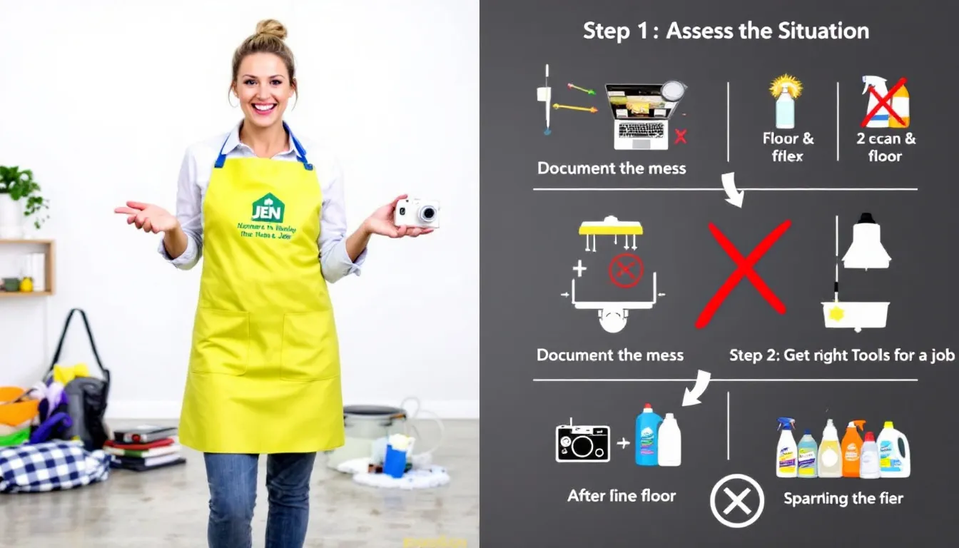 Marketing materials for promoting a cleaning business.