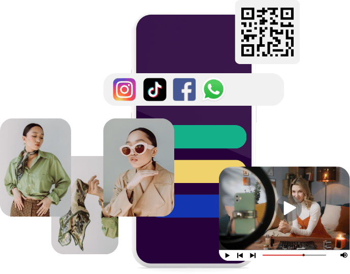 página web con código qr