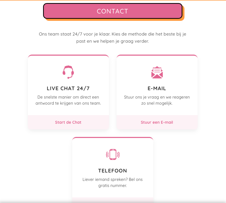 GetLucky klantenservice