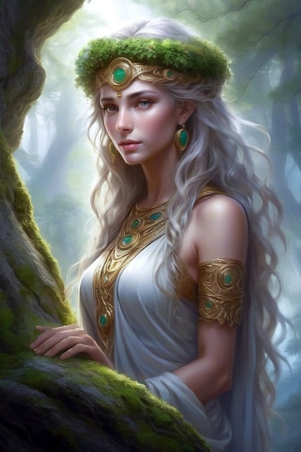 ai generated, mother nature, feminine goddess