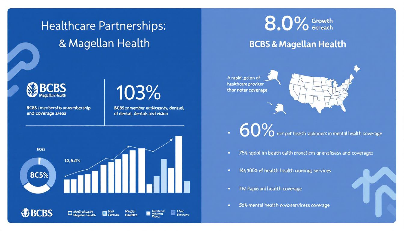 Collaboration between BCBS and Magellan Health.