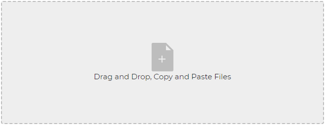 Drag-and-drop file upload interface