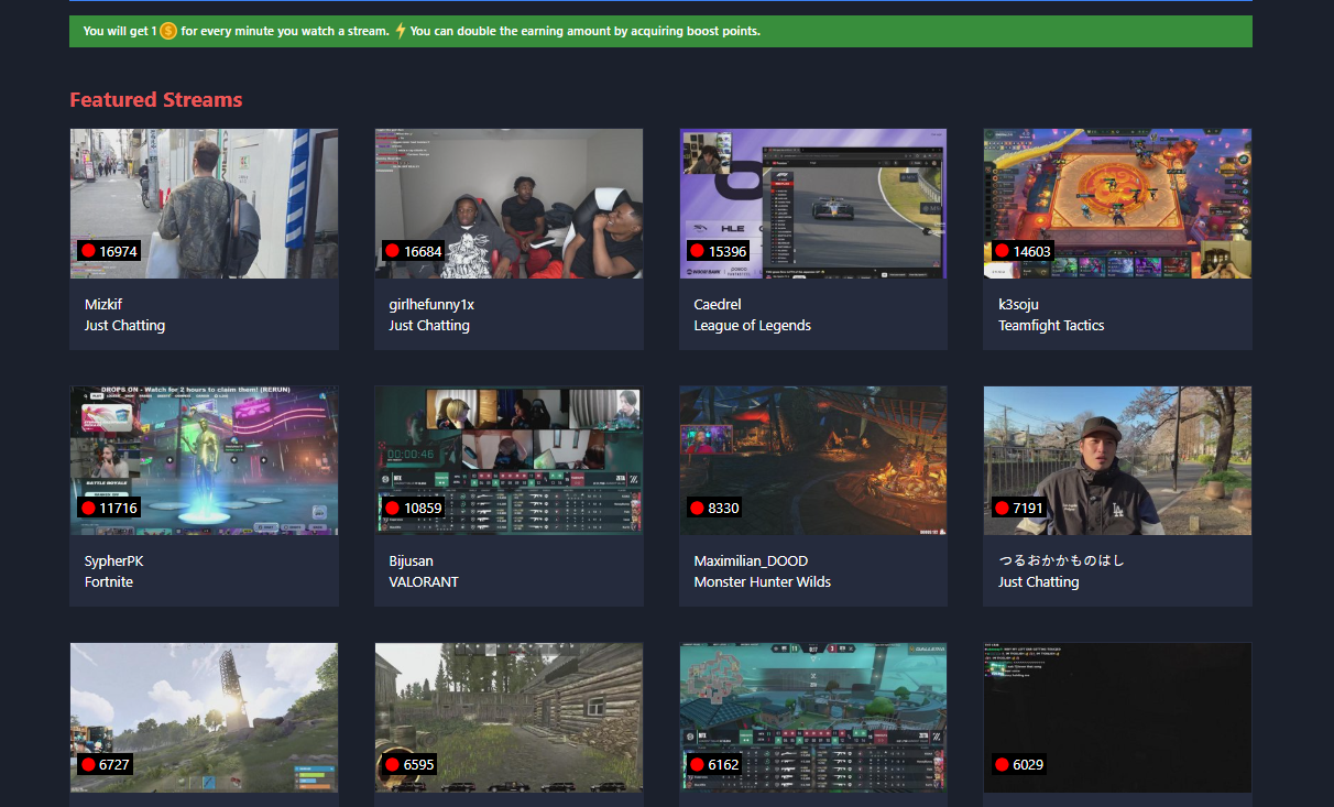 Watching Twitch Streams