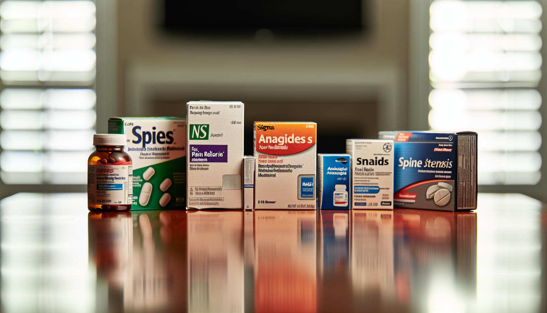 Various over-the-counter pain relief medications