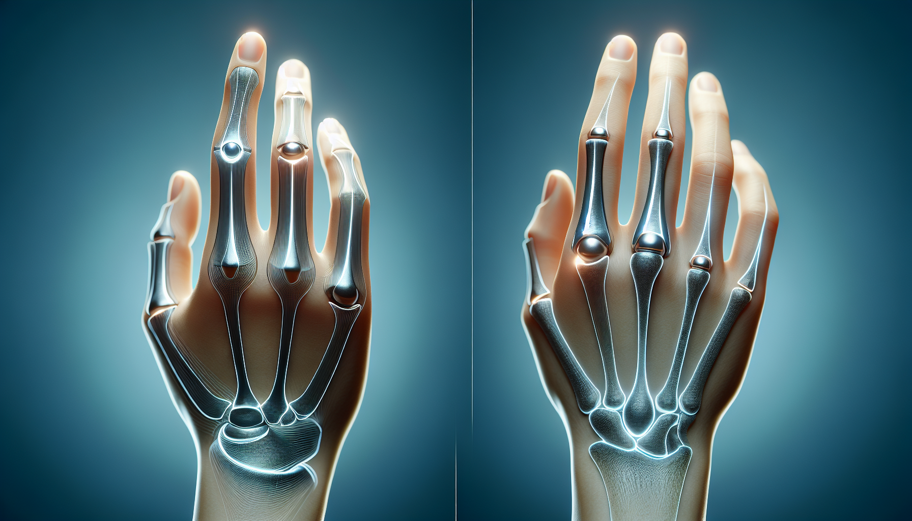 Illustration of thumb joint surgery